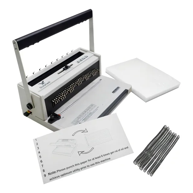 Engargoladora Perforadora Ajustable 120 Hojas 34 Ojales