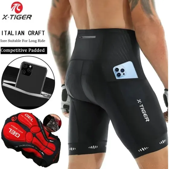 Licra Ciclismo Pantalón Con Gel Largas Distancias