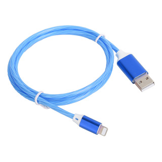 Cable De Carga Usb Para Ios, Luz Led Que Fluye Rápidamente Cable De Carga Usb Para Ios, Luz Led Que Fluye Rápidamente