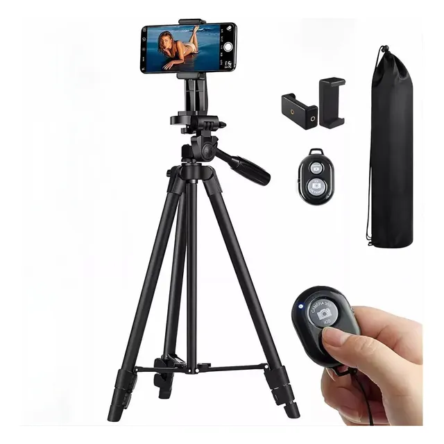 Trípode Celular Camara Soportes 165 Cm Control Bluetooth