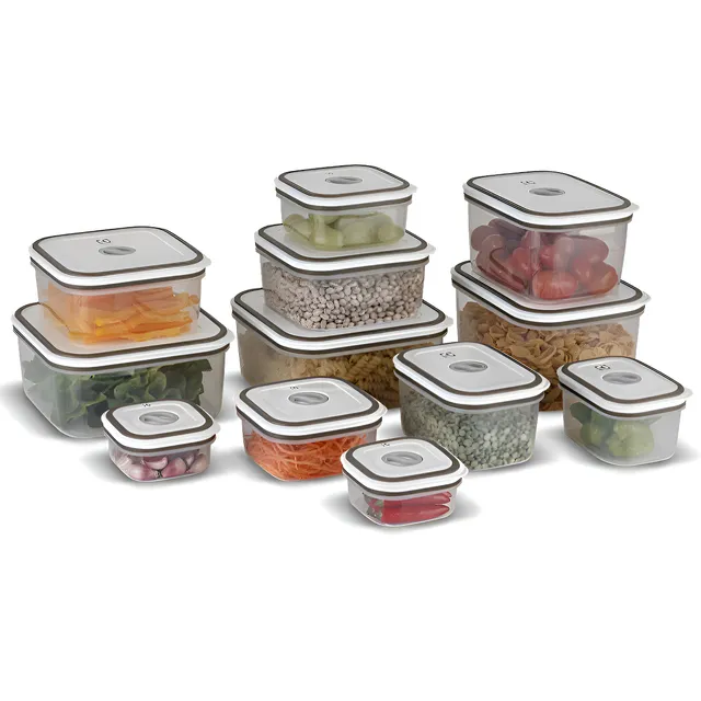 Kit Potes Herméticos Plásticos Cinza 12 Unidades Electrolux