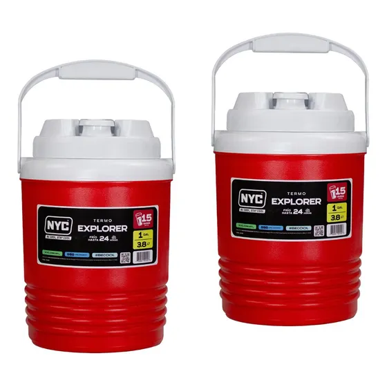 Nyc 2 Paquete De Termo Explorer De 1 Galón 3.8 L (15 Vasos)
