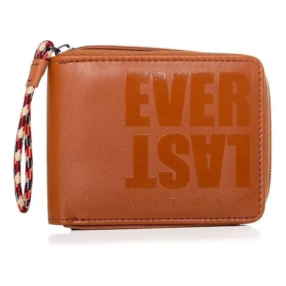 Everlast 26979 billetera eco cuero pu original porta tarjetas color marrón 26985