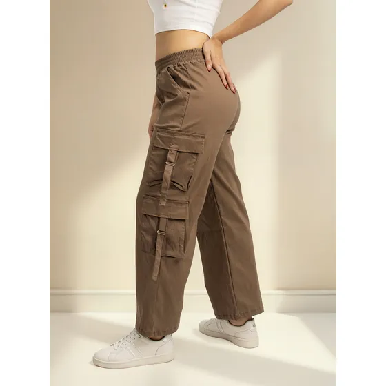 Pantalones Multicargo Stone Mujer | Moda Urbana