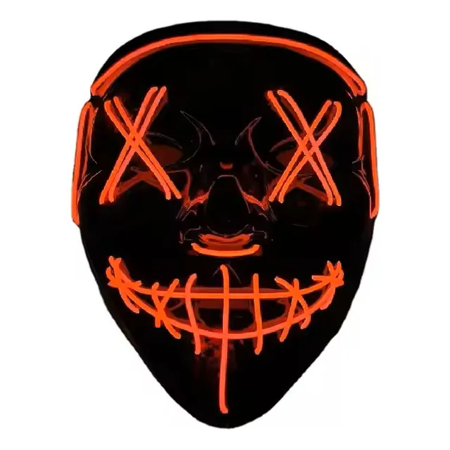 Mascara Luz Led La Purga Halloween The Purge