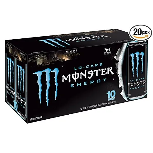 Monster Energy, Lo-carb, 16 Onzas (paquete De 20)