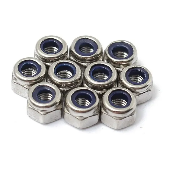 Tuerca Hexagonal C/seguro Nylon M8-1.25 10 Und Ferrepernos