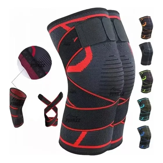 1 Par Rodilleras Elásticas Deportivas Compresion Para Gym