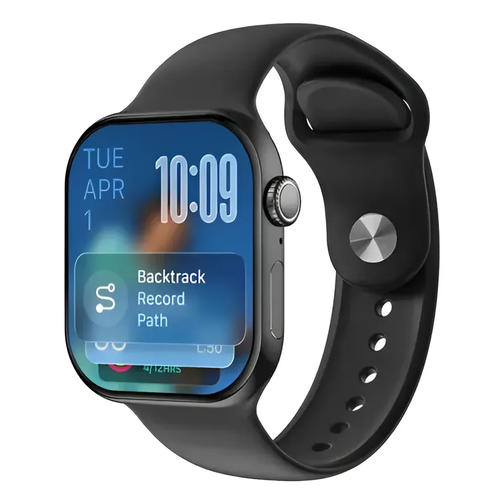 Smartwatch A Prova D'água Mede Pressão Arterial Gps Strava Preto