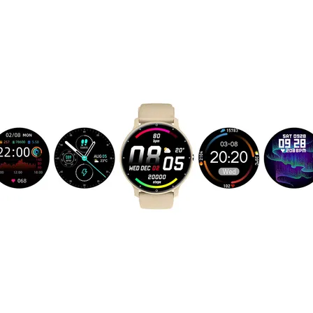 Smartwatch Pantalla Tactil, Reloj Inteligente Bluetooth Ip67 Blanco Negro Plateado