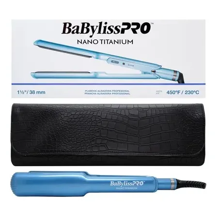 Planchita Babyliss Profesional Pelo Plancha Ancha 9559 Funda Color Azul