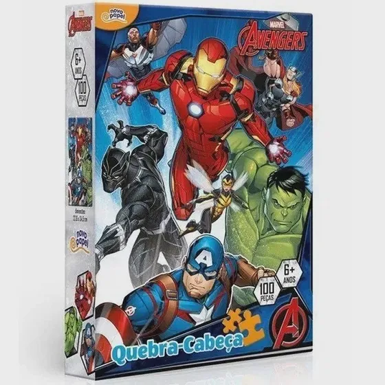 Quebra Cabeça Infantil Marvel E Disney Menino Menina Toyster Cor Vingadores