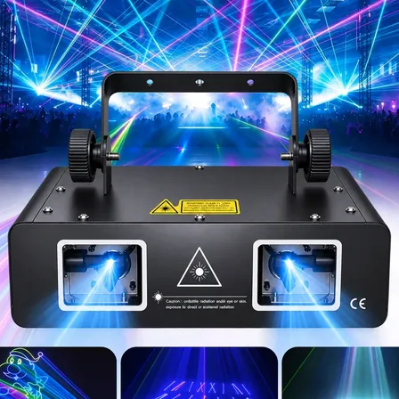 Laser Show Rgb 1000mw De Duas Pontas Dmx512 Dj Luzes Festa 127/220v