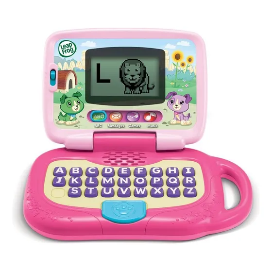 Laptop Rosa Para Niños Con Teclado Y Pantalla De 13 Cm