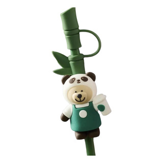 China Starbucks Green Bamboo Panda Strawtopper/strawstopper China Starbucks Green Bamboo Panda Strawtopper/strawstopper