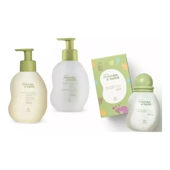 Kit Mamãe Bebê Colônia + Shampoo + Condicionador