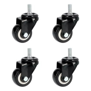 Rodaja De Pvc Negro Con Espiga Roscada 2 Surtek Rodaja De Pvc Negro Con Espiga Roscada 2 Surtek