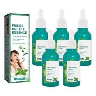 5 Unidades Fresh Breath Essence, Gotas De Menta Para El Mal 5 Unidades Fresh Breath Essence, Gotas De Menta Para El Mal