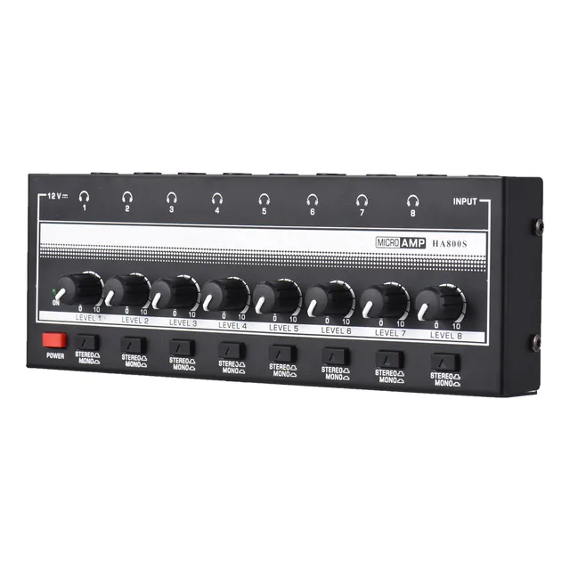 Amplificador De Auriculares Ultracompacto De 8 Canales Con A