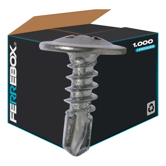 1000 Uni Tornillo Cabeza Lenteja P|broca| 8 X 1 | Ascrew
