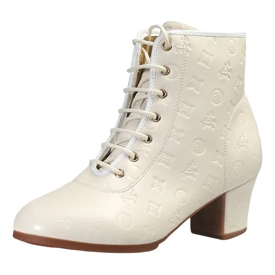 L Botines De Mujer Con Suela Blanda Y Tacón, Zapatos De