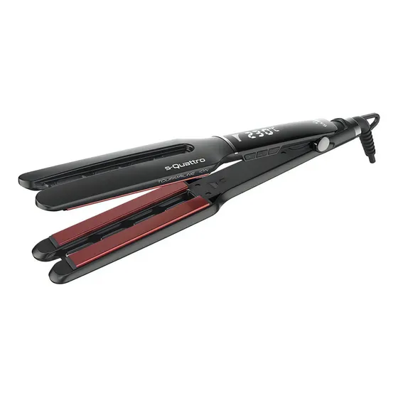 Planchita de pelo GA.MA Italy S-QUATTRO TOURMALINE negra 220V