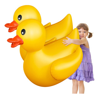 Flotador Inflable Para Alberca Con Forma De Pato De 4 Pies P Flotador Inflable Para Alberca Con Forma De Pato De 4 Pies P