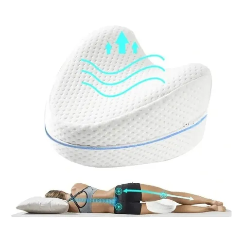 Almohada Ortopédica Para Piernas Ergonómica Con Memoria Foam