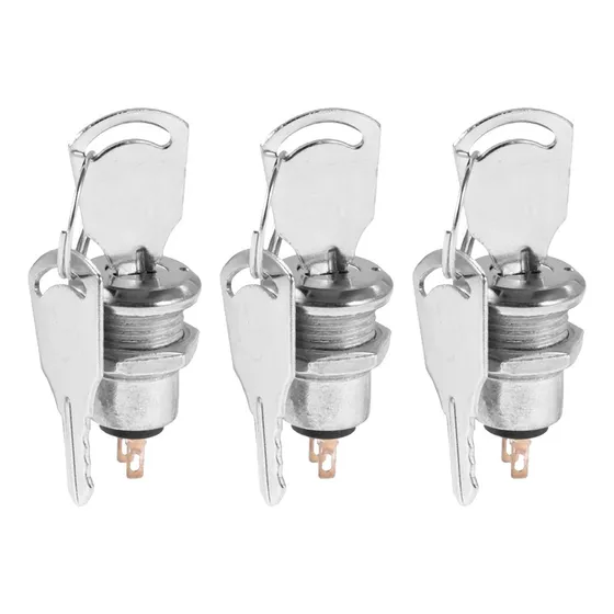 3 Mini Interruptores Chapas Bloqueo + 6 Llaves De Seguridad