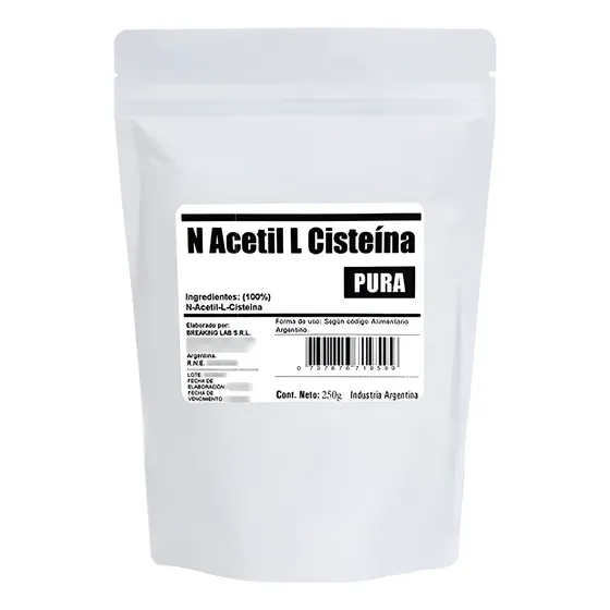 Nac N Acetil L Cisteina Aminoácido Puro 250g