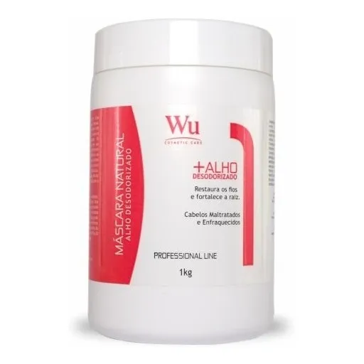 Máscara Capilar Alho Desodorizado Profissional Wu Cosm 1 Kg