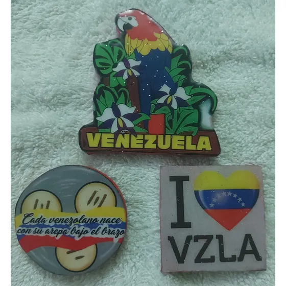 Imanes Decorativos.  Artesanía Venezolana.  Modelo Venezuela