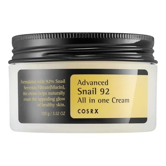 Crema Advanced Snail 92 All in One Cream Cosrx Hidratante día/noche para piel sensible de 100mL/100g