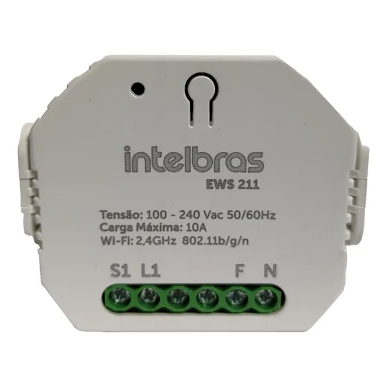 Interruptor Controlador / Cargas Wi-fi 1/1 Ews 211 Intelbras