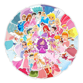 Cute Princesas Stickers 50 Calcomanias Pvc Vs Agua Cute Princesas Stickers 50 Calcomanias Pvc Vs Agua