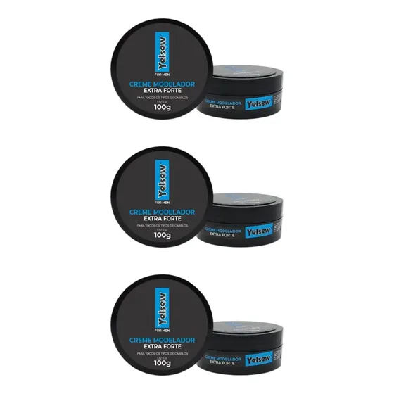 Creme Modelador Extra Forte 100g - Yelsew 3 Unidades