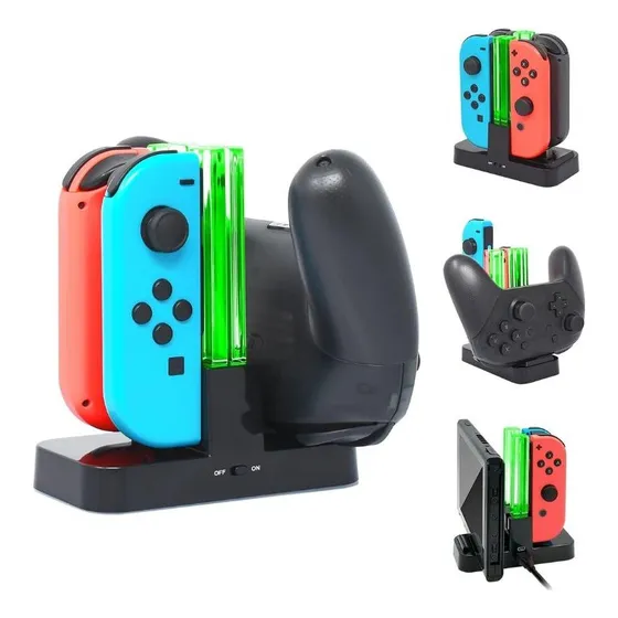 Base De Carga Compatible Para Nintendo Switch Joycon Y Pro