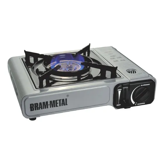 Anafe Dual 1 Hornalla Con Encendido Electrónico Bram-metal