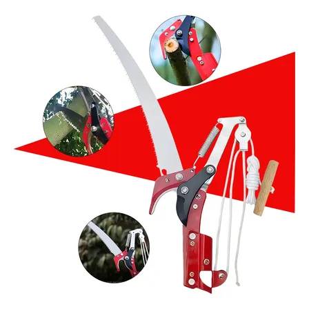 Podador 2 Em 1 Profissional Com Serra, Para Jardim E Árvores Vermelho