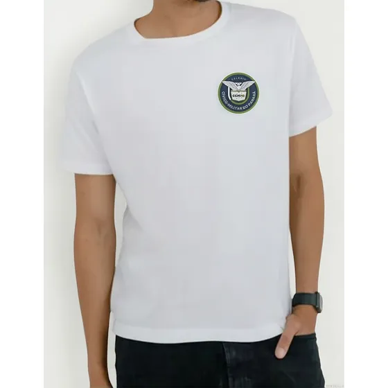 Kit 2 Camisetas Uniforme Colégio Cívico Militar 100% Algodão