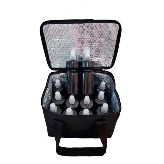 Bolso Termico Canasto + 12 Caramañolas Botellas Hidratacion