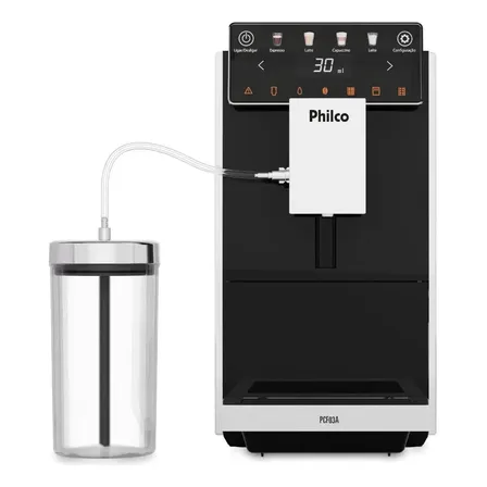 Cafeteira Expresso Philco 20 Bar 1,2l Com Moedor Pcf03a Preto Com Cinza 220v