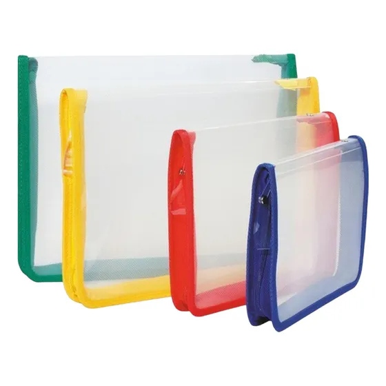 Carpeta Plastica Con Cierre Y Lomo A4