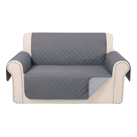 Funda Forro Cobertor Para Muebles De 2 Cuerpos Gris Oscuro | Cuotas sin interés