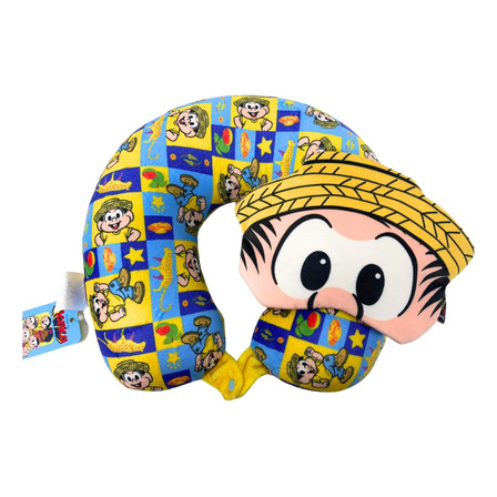 Kit Almofada Viajem Chico Bento Goiabeira - Turma Da Mônica Kit Almofada Viajem Chico Bento Goiabeira - Turma Da Mônica