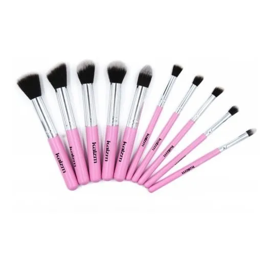 10pcs Pro Makeup Brushes Set Cosmetics Powder Foundation Kit