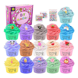 Mini Butter Slime Kit, 16 Unidades, Slime Charms Para Menino Mini Butter Slime Kit, 16 Unidades, Slime Charms Para Menino