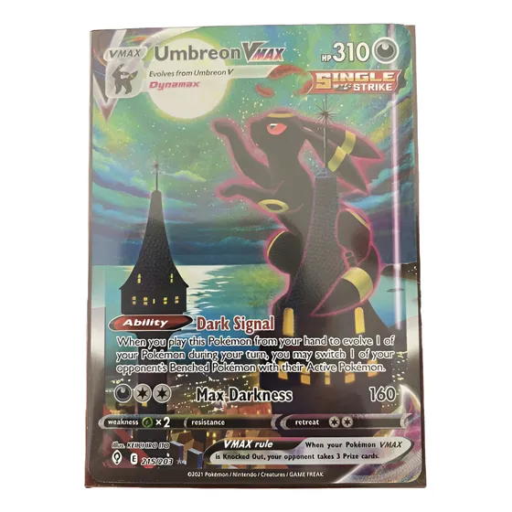 Umbreon Vmax #215 Pokemon Evolving Skies Pokemon Inglés