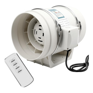 Ventilador De Escape En Línea 8 Con Control Remoto - 740 Cf Ventilador De Escape En Línea 8 Con Control Remoto - 740 Cf