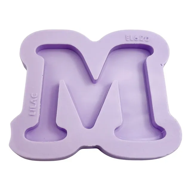 Molde De Silicone Para Resina Letra M Chunky